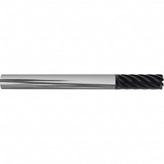 Accupro - 3/8" Diam 7 Flute Solid Carbide 0.02" Corner Radius End Mill - Makers Industrial Supply