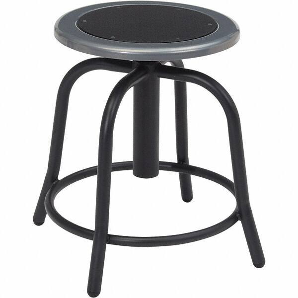 NPS - Swivel & Adjustable Stools Type: Adjustable Height Swivel Stool Base Type: Steel - Makers Industrial Supply