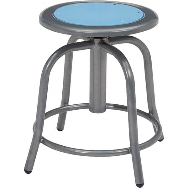 NPS - Swivel & Adjustable Stools Type: Adjustable Height Swivel Stool Base Type: Steel - Makers Industrial Supply