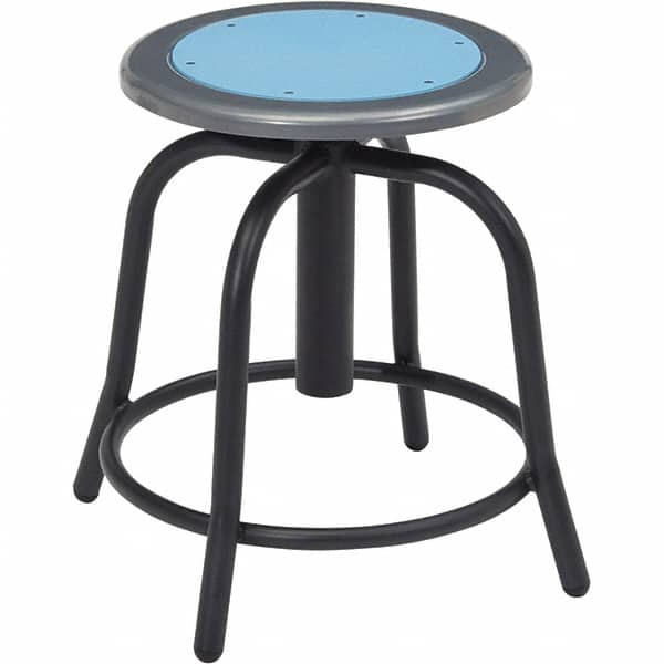 NPS - Swivel & Adjustable Stools Type: Adjustable Height Swivel Stool Base Type: Steel - Makers Industrial Supply