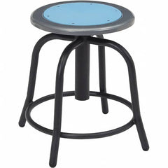 NPS - Swivel & Adjustable Stools Type: Adjustable Height Swivel Stool Base Type: Steel - Makers Industrial Supply