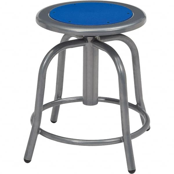 NPS - Swivel & Adjustable Stools Type: Adjustable Height Swivel Stool Base Type: Steel - Makers Industrial Supply