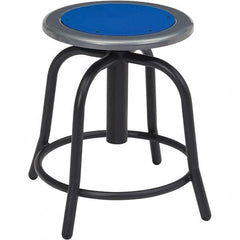 NPS - Swivel & Adjustable Stools Type: Adjustable Height Swivel Stool Base Type: Steel - Makers Industrial Supply