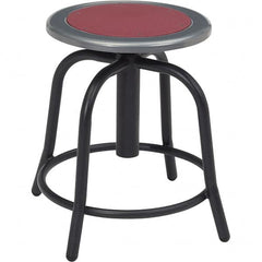 NPS - Swivel & Adjustable Stools Type: Adjustable Height Swivel Stool Base Type: Steel - Makers Industrial Supply