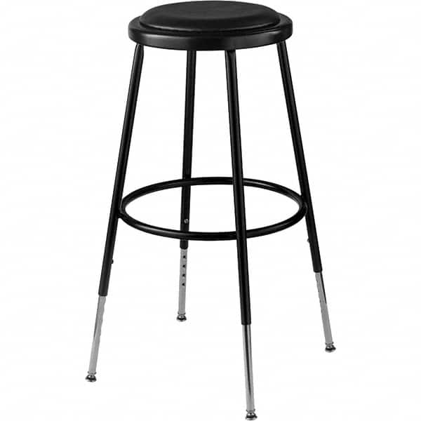 NPS - Swivel & Adjustable Stools Type: Adjustable Height Stool Base Type: Steel - Makers Industrial Supply