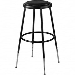 NPS - Swivel & Adjustable Stools Type: Adjustable Height Stool Base Type: Steel - Makers Industrial Supply