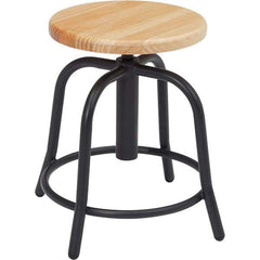 NPS - Swivel & Adjustable Stools Type: Adjustable Height Swivel Stool Base Type: Steel - Makers Industrial Supply