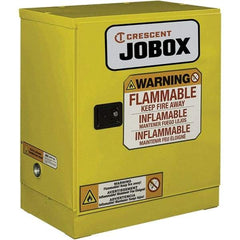 Jobox - Safety Cabinets   Hazardous Chemical Type: Flammable and Combustible Liquids    Color: Yellow - Makers Industrial Supply