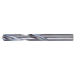 ‎P Dia. x 0.323″ Shank × 2-3/8″ Flute Length × 4″ OAL, 118°, Bright, 2xD Flute, Round Solid Carbide Drill - Exact Industrial Supply