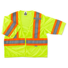 8330Z 4/5 XL Lime 2-Tone Vest Type R Class 3 - Makers Industrial Supply