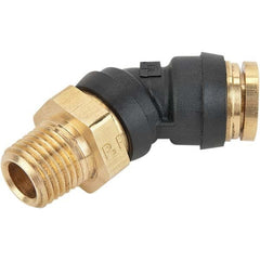 Parker - Plastic Push-To-Connect Tube Fittings Type: Male Swivel Elbow Tube Outside Diameter (Inch): 3/4 x 3/4 - Makers Industrial Supply