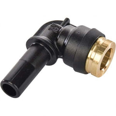 Parker - Plastic Push-To-Connect Tube Fittings Type: Plug-In Elbow Tube Outside Diameter (Inch): 3/8 x 3/8 - Makers Industrial Supply