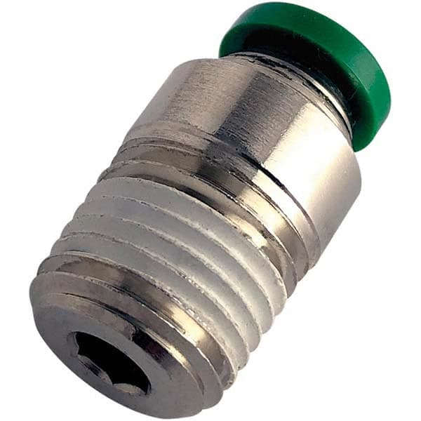 Parker - Metal Push-To-Connect Tube Fittings Type: Male Connector Tube Outside Diameter (Inch): 0.25 - Makers Industrial Supply