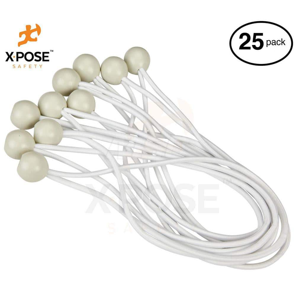 9' Bungee Cord with Ball End White