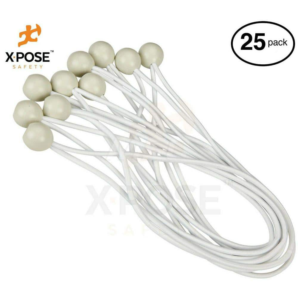 11' Bungee Cord with Ball End White