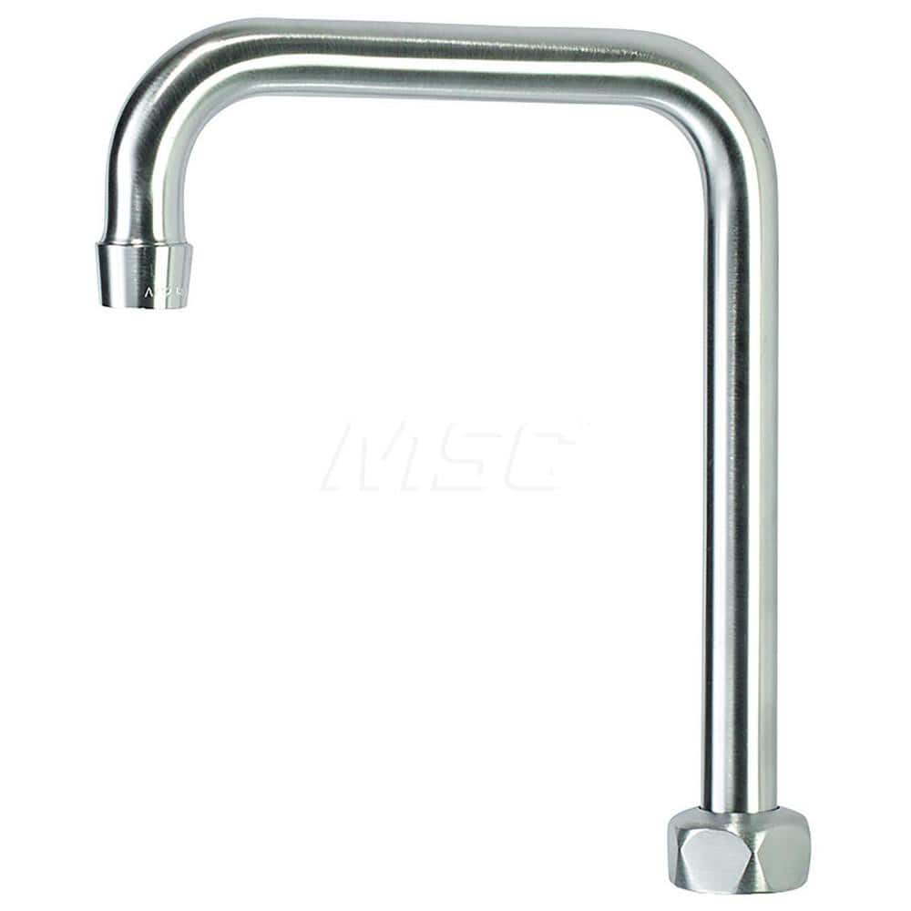 Faucet Replacement Parts & Accessories; Type: Double Bend Gooseneck Spout; Material: Chrome Plated Brass; Additional Information: Built for high volume. Double o-ring construction.; Type: Double Bend Gooseneck Spout; Type: Double Bend Gooseneck Spout; Min