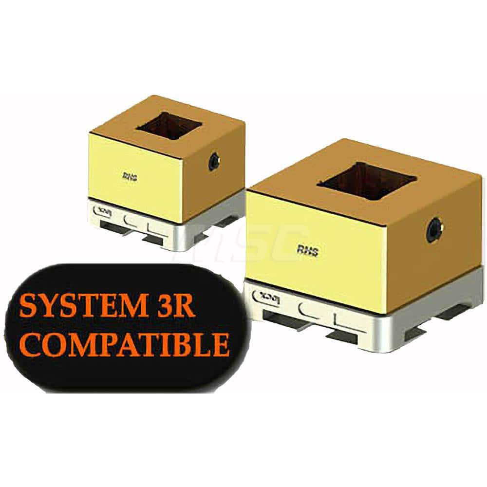 EDM Electrode Holders; System Compatibility: Macro; System 3R; Holder Size: S15; Maximum Electrode Size (mm): 15; Electrode Shape Compatibility: Square/Round; Material: Brass; Flushing Duct: No; With Plate: Yes; Hardened: Yes; For Use With: System/RHS Mac