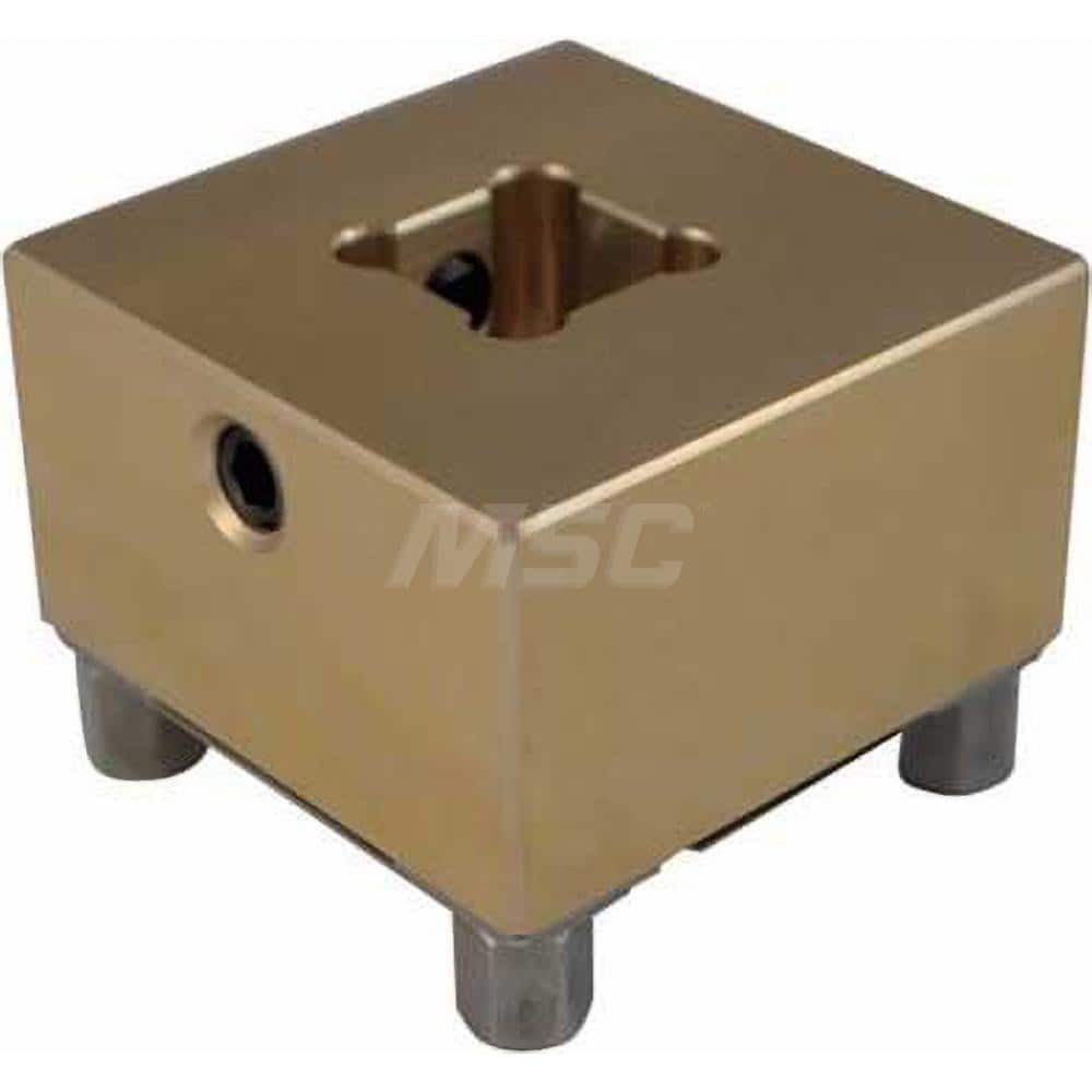 EDM Electrode Holders; System Compatibility: Erowa ITS; Holder Size: S30; Maximum Electrode Size (mm): 30; Electrode Shape Compatibility: Square/Round; Material: Brass; Flushing Duct: Yes; With Plate: Yes; Hardened: Yes; For Use With: Erowa/RHS ITS; Serie