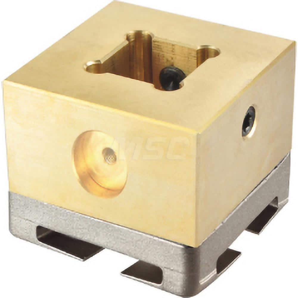 EDM Electrode Holders; System Compatibility: Macro; System 3R; Holder Size: S20; Maximum Electrode Size (mm): 20; Electrode Shape Compatibility: Square/Round; Material: Brass; Flushing Duct: No; With Plate: Yes; Hardened: Yes; For Use With: System/RHS Mac