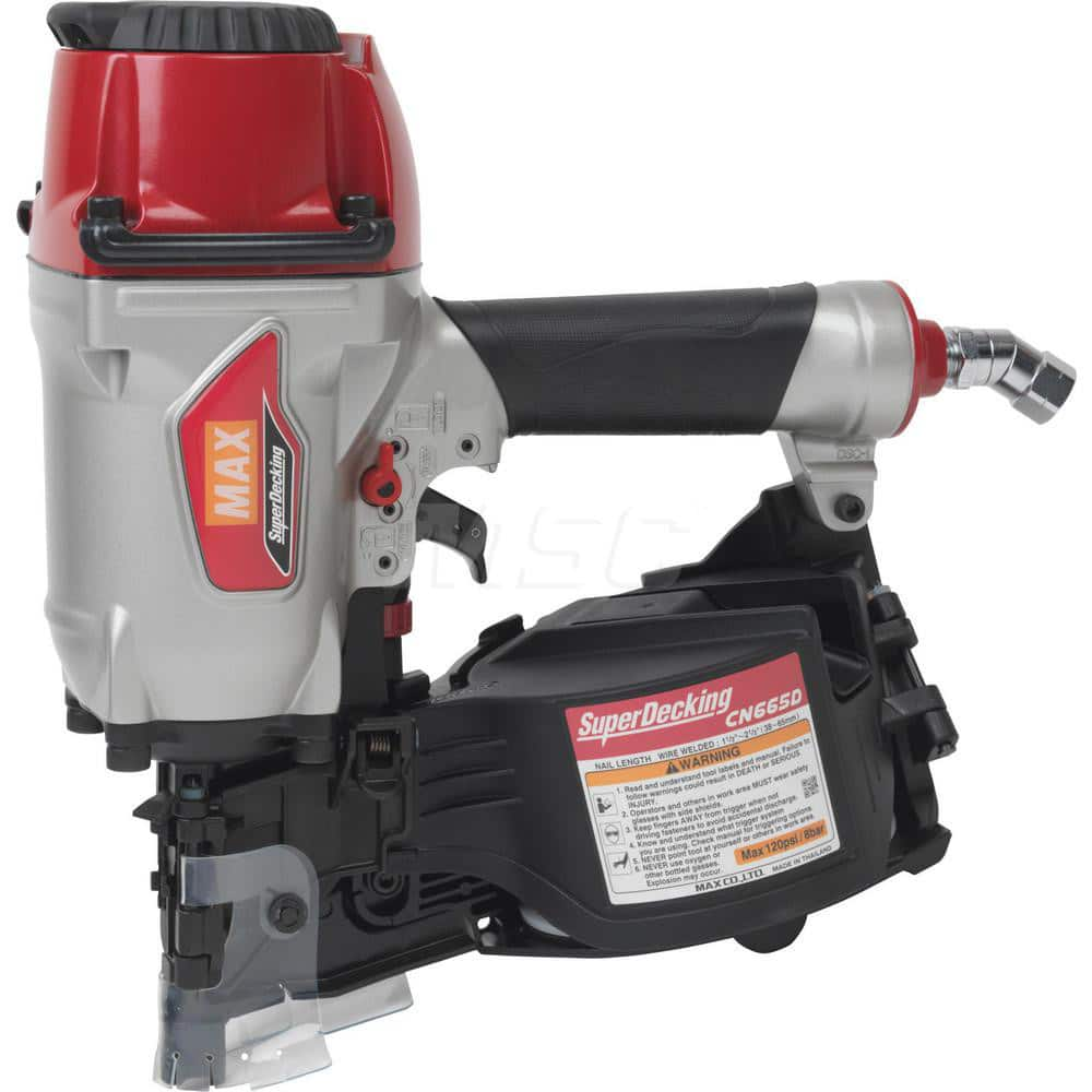 Air Nailers; Nailer Type: Decking Nailer; Nail Diameter: .092″-.131″; Nail Length: 1-1/2″-2-1/2″; For Nail Shank Diameter: 0.131; For Nail Penny Size: 8d; For Nail Head Type: Brad; Air Pressure: 70-100; Collation Style: Coil; Collation Angle: 15.00; Colla