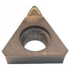 Turning Insert:  TPMA332RH NPD10,  Polycrystalline Diamond Uncoated Finish,  Neutral,  0.0748″ Long,  0.0315″ Corner Radius,  60.0 &deg N/A Triangle,  Series  NPD10