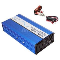 Power Inverters; Input Voltage: 0.00; Output Voltage: 120; Continuous Output Power: 180; Peak Output Power: 360; Maximum Input Current Rating: 15; Output Amperage: 1.5; Mounting Type: Surface Mount; Input Voltage: 0.00; Output Voltage: 120; Mount Type: Su