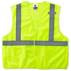 8215BA XS Lime Econ Breakaway Mesh Vest Type R Class 2 - Makers Industrial Supply