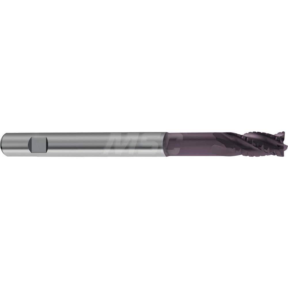 Guhring Steel and Cast Iron Roughing End Mill 6.00mm Diameter 6.0mm Shank 13.00mm Length of Cut 75mm Overall