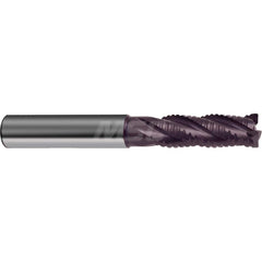 Guhring Steel and Cast Iron Roughing End Mill 10.00mm Diameter 10.0mm Shank 30.00mm Length of Cut 80mm Overall