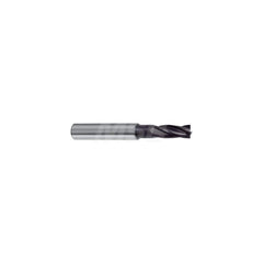 Corner Radius End Mill: 4 Flutes, Solid Carbide 30 ° Helix, Super-A Coated, Corner Chamfer End, Centercutting, Series 6716