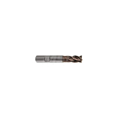 Corner Radius End Mill: 4 Flutes, Solid Carbide 36, 37 & 38 ° Helix, nano-Si Coated, Corner Chamfer End, Centercutting, Series 6804