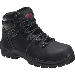 Work Boot: Size 8.5, 6″ High, Leather, Composite Toe Medium Width, Non-Slip Sole