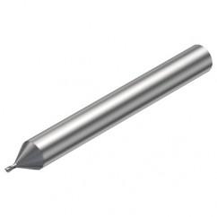 R216.32-00430-AE04G 1620 0.4mm 2 FL Solid Carbide End Mill - Corner Radius w/Cylindrical Shank - Makers Industrial Supply