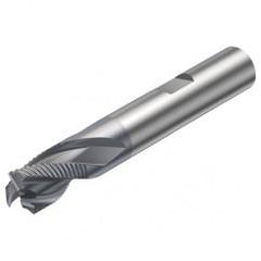 R216.33-20030-BS20K 1640 20mm 3 FL Solid Carbide End Mill - Corner chamfer w/Weldon Shank - Makers Industrial Supply