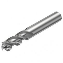 R216.33-16040-AC32U H10F 16mm 3 FL Solid Carbide End Mill - Corner chamfer w/Cylindrical Shank - Makers Industrial Supply