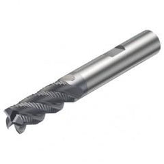 R216.34-10040-BC22K 1640 10mm 4 FL Solid Carbide End Mill - Corner chamfer w/Weldon Shank - Makers Industrial Supply