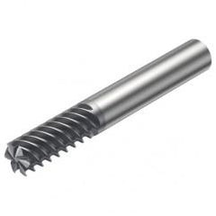 R215.36-06060-AC13L 1620 6mm 6 FL Solid Carbide End Mill - Corner Radius w/Cylindrical Shank - Makers Industrial Supply