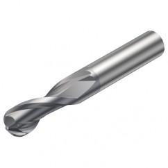 R216.42-04030-AC05G 1610 4mm 2 FL Solid Carbide Ball Nose End Mill w/Cylindrical Shank - Makers Industrial Supply