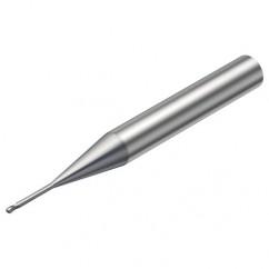 R216.42-00830-AJ08G 1620 0.8mm 2 FL Solid Carbide Ball Nose End Mill w/Cylindrical Shank - Makers Industrial Supply