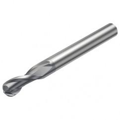 R216.42-05030-AK06G 1620 5mm 2 FL Solid Carbide Ball Nose End Mill w/Cylindrical Shank - Makers Industrial Supply