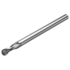 R216.42-12030-AQ18G P10 12mm 2 FL Solid Carbide Ball Nose End Mill w/Cylindrical Shank - Makers Industrial Supply