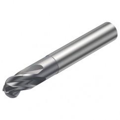 R216.44-08030-AI08G 1610 8mm 4 FL Solid Carbide Ball Nose End Mill w/Cylindrical Shank - Makers Industrial Supply