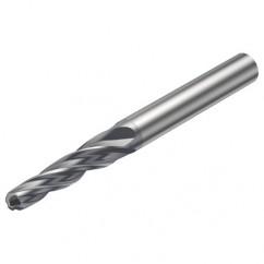 R216.54-08040RAL40G 1620 8mm 4 FL Solid Carbide Conical Ball Nose End Mill w/Cylindrical Shank - Makers Industrial Supply