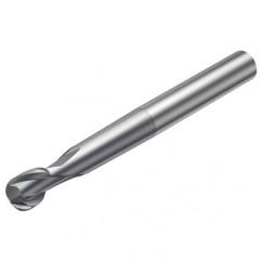 R216.62-02030-AO30G 1610 2mm 2 FL Solid Carbide Ball Nose End Mill spherical design w/Cylindrical Shank - Makers Industrial Supply