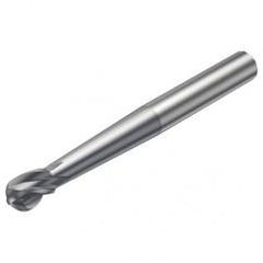 R216.64-05030-AO07G 1610 5mm 4 FL Solid Carbide Ball Nose End Mill spherical design w/Cylindrical Shank - Makers Industrial Supply