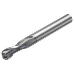 RA216.42-0630-AK12G 1610 2.3622mm 2 FL Solid Carbide Ball Nose End Mill w/Cylindrical Shank - Makers Industrial Supply