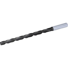 Extra Length Drill Bit: 0.7323″ Dia, 135 °, Solid Carbide TiAlN Finish, 10.9055″ Flute Length, 13.1496″ OAL, Helical Flute, Straight-Cylindrical Shank, Series B269