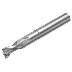 2P120-1200-NC H10F 12mm FL Straight Center Cut w/Cylindrical with Neck Shank - Makers Industrial Supply