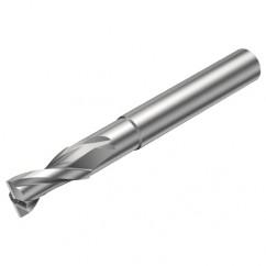 2P122-0600-NC H10F 6mm FL Straight Center Cut w/Cylindrical with Neck Shank - Makers Industrial Supply