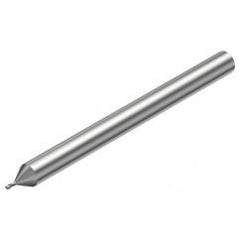 2P211-0080-PC 1620 0.8mm FL Straight Center Cut w/Cylindrical with Neck Shank - Makers Industrial Supply